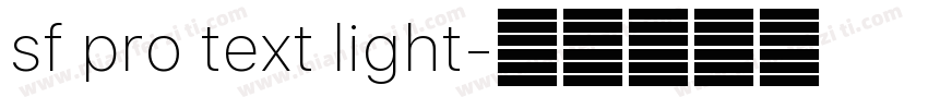 sf pro text light字体转换